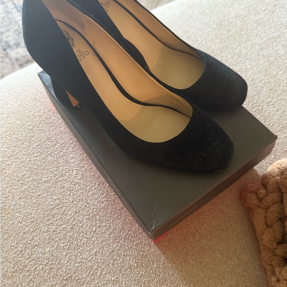 Vince Camuto Black Suede Heels